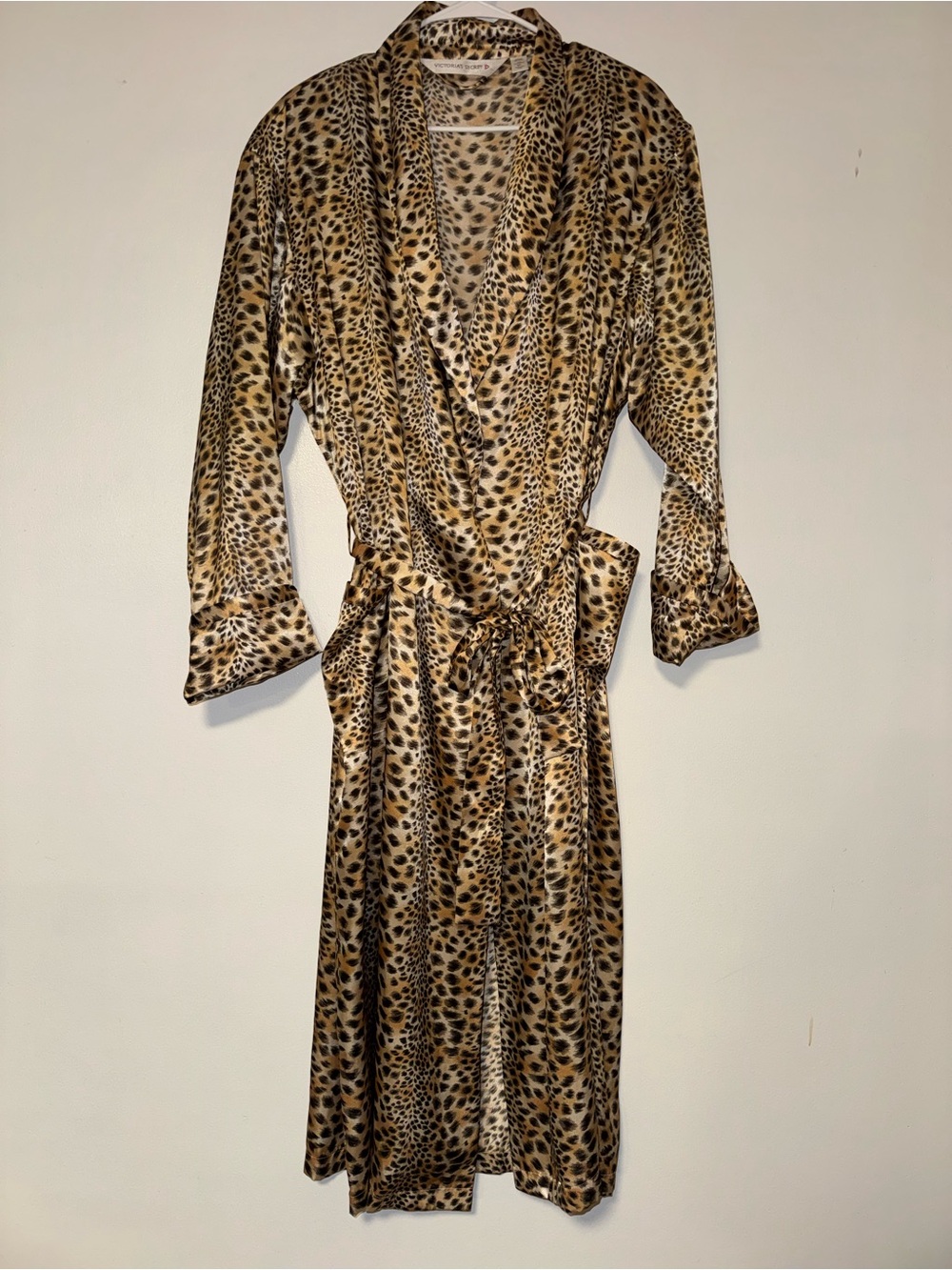 Vintage Victoria’s Secret Leopard Print Long Robe Gold Label M/L